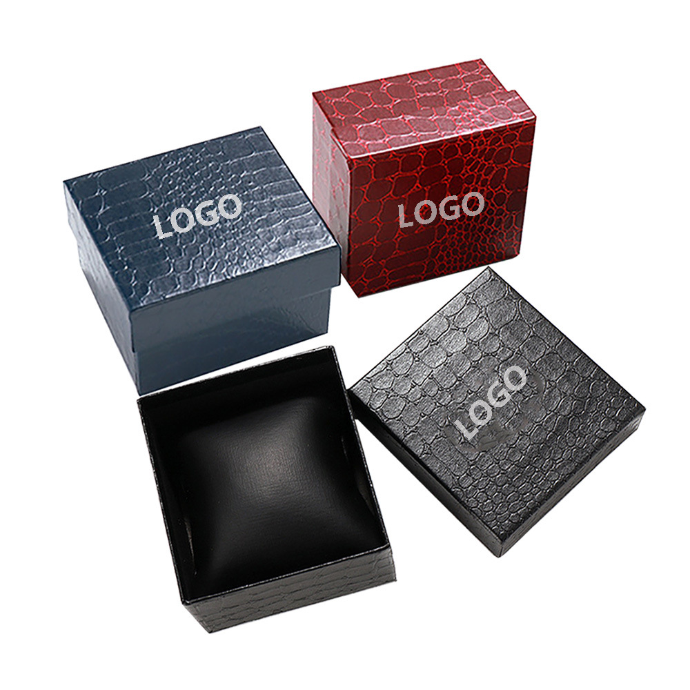 Оптовая квадратная коробка с крокодиловым узором, крышка "небо и земля"