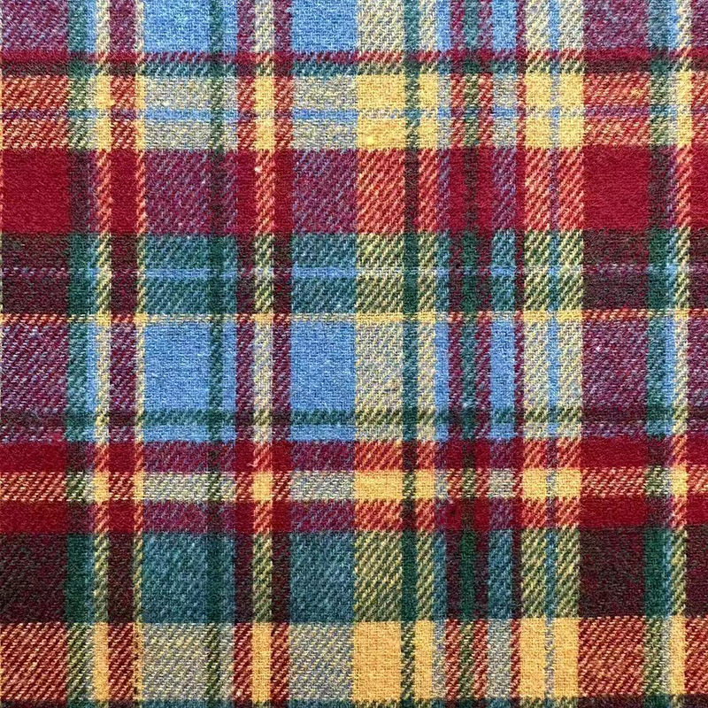 Twill Plaid Fabric Autumn and Winter Slub Woolen Coat Small Fragrant Style Shoes Hat Luggage Pants Skirt Suit Blanket Velvet