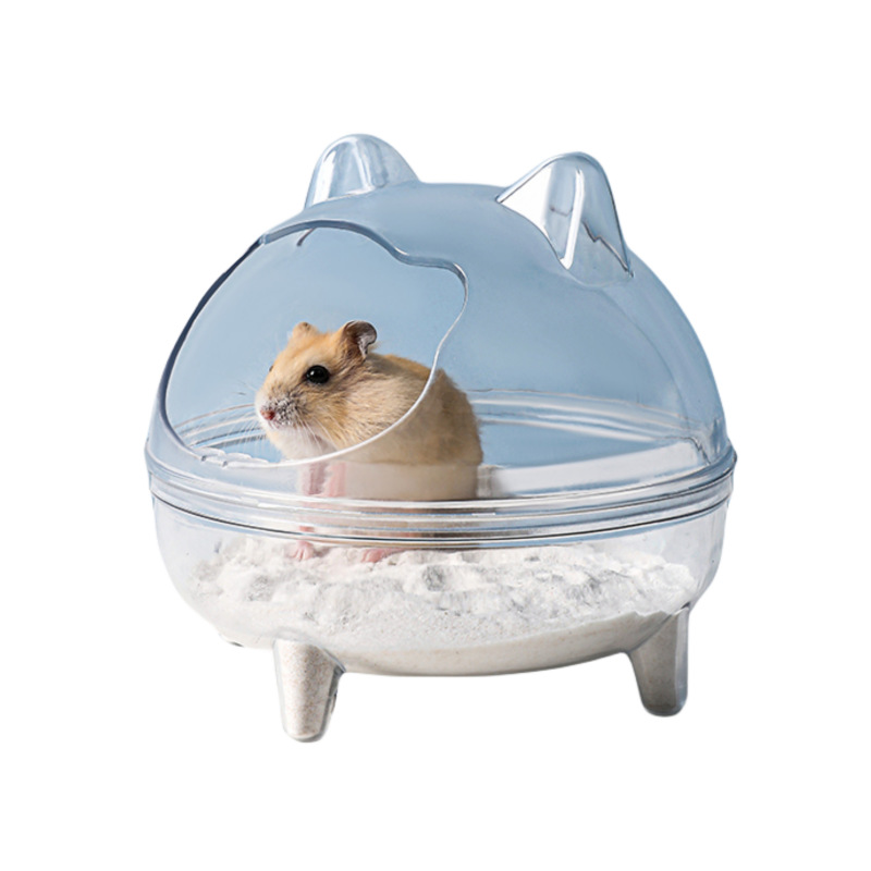 New Arrival Hamster Golden Bear Bathroom Small Pet Transparent Totoro Dinosaur Bathroom Bath Sand Anti-splash Bath Bathroom