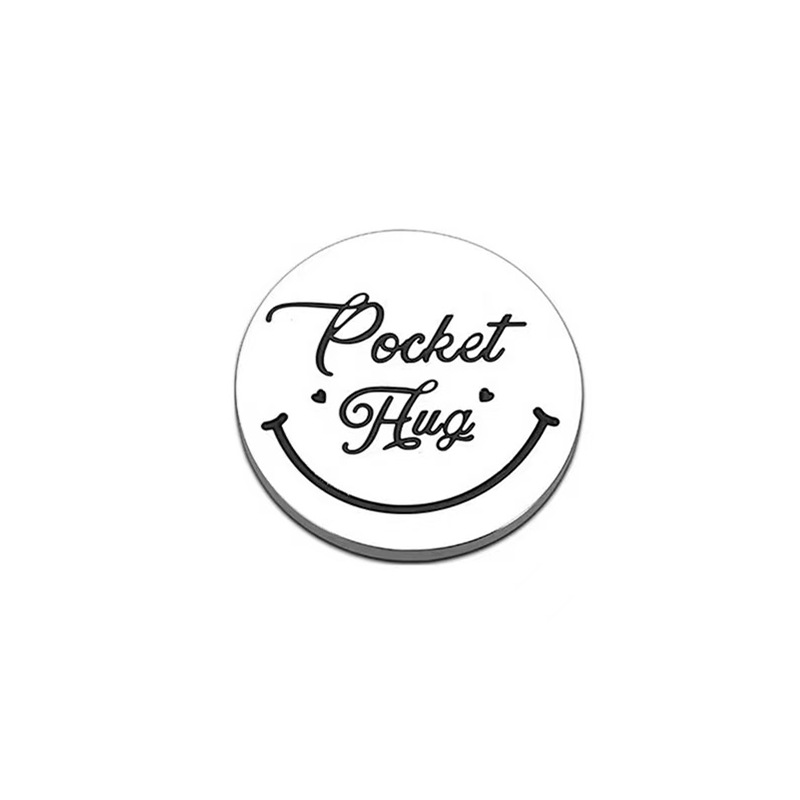 New Amazon New Decision Coin, Pocket Hugs Inspirational Gift, Double-Sided Engraving Commemorative Coin