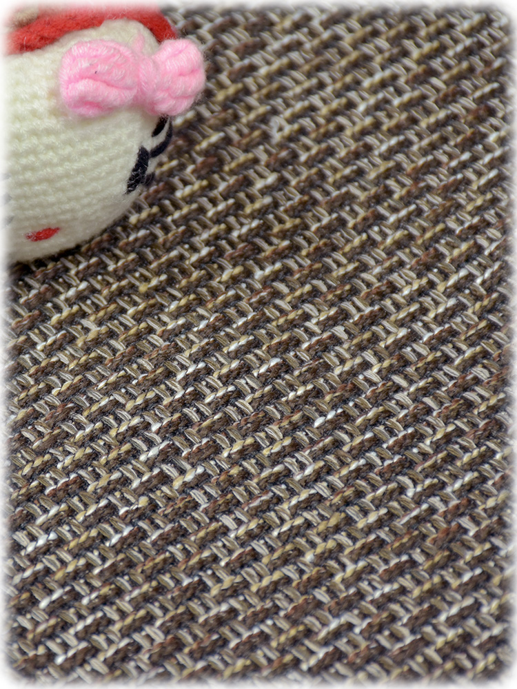 Burlap Yarn-Dyed Jacquard Fabric Thick and Wear-Resistant Luggage Sofa Cover Pillow Fabric Pure Color Pastoral Polyester-Cotton Blended Fabric