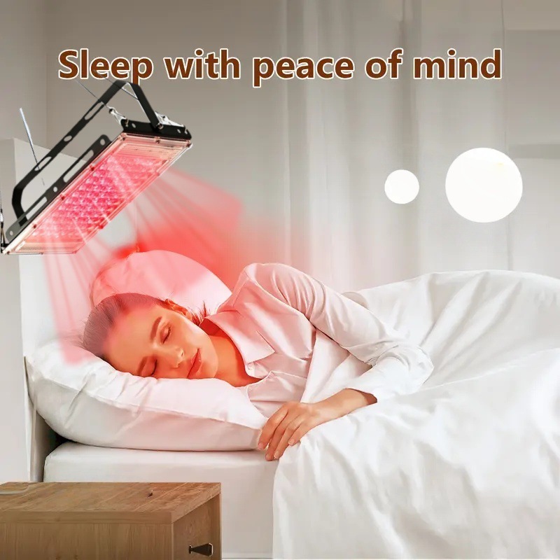Cross-Border Infrared Light Physiotherapy Lamp Household Beauty Instrument Large Row 144 Beads Red Light Panel Lamp Beauty Physiotherapy Instrument 660Nm