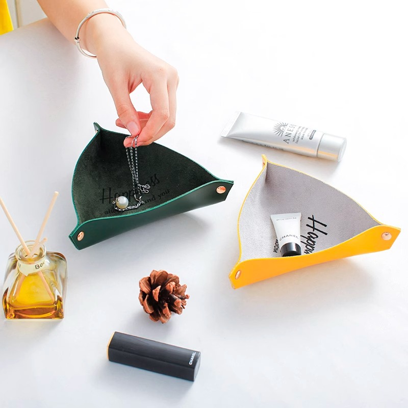 Двусторонняя кожаная коробка для хранения