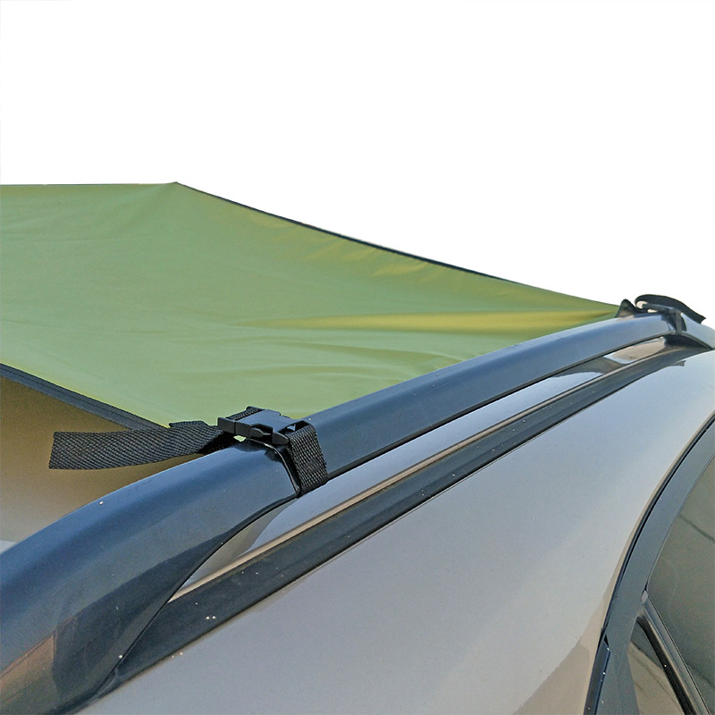 Car Canopy Silver-coated Car Side Tent Outdoor Camping Car Tail SUV Side Awning 5-8 People Awning