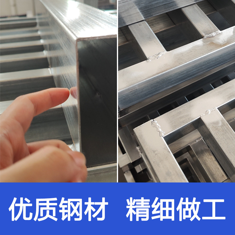 Steel Iron Pallet Heavy-Duty Shelf Warehousing Logistics Pallet Moisture-Proof Pad Warehouse Board Forklift Industrial Metal Pallet