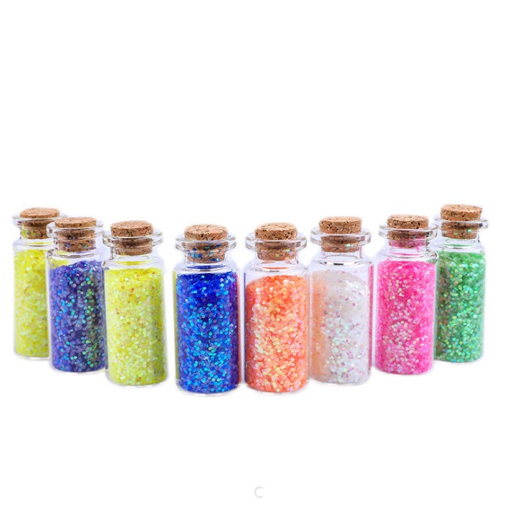 New PET Transparent Small DIY Shape Cork Pendant Bottle Sealed Wishing Necklace Plastic Bottle Magic Potion Bottle