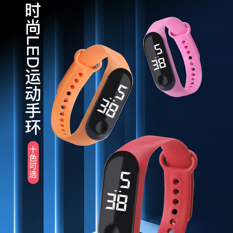 Manufacturer's Ready-Made Waterproof Led White Light Digital Watch Fashion Student Couple Leisure Sports Touch Touch