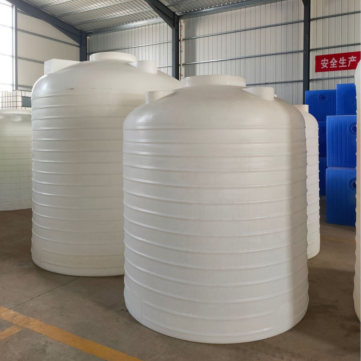 Acid and Alkali Resistant 6000L Plastic Water Tank 6 Cubic Meters of Construction Water Storage Tower Pe Storage Tank Rotational Molding Professional Manufacturer Wholesale