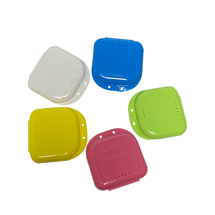 Tooth holder box Dental Orthodontic braces box holder box tooth storage box denture holder box factory wholesale
