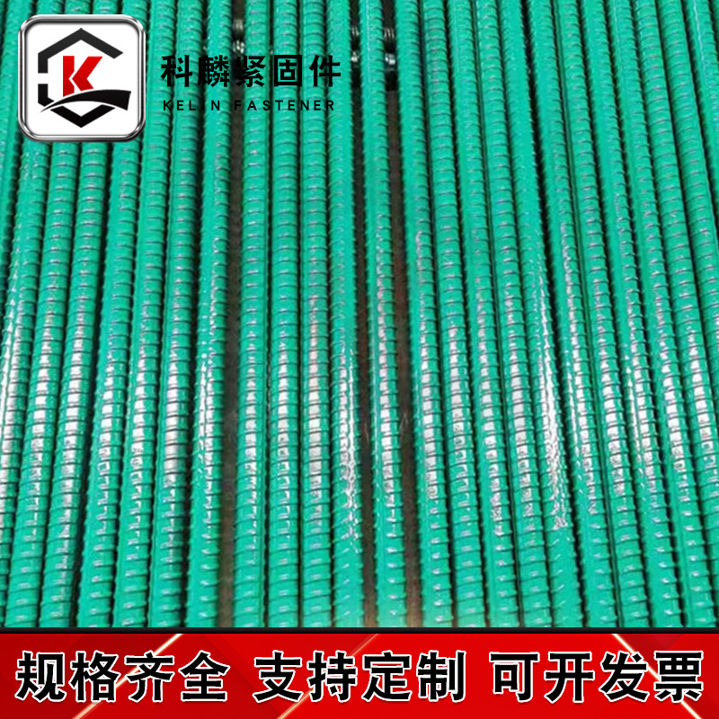 Precision Rolled Threaded Steel Psb Anti-Float Anchor Rod Epoxy Coating Anti-Float Anchor Rod Slope Support Threaded Steel in Stock