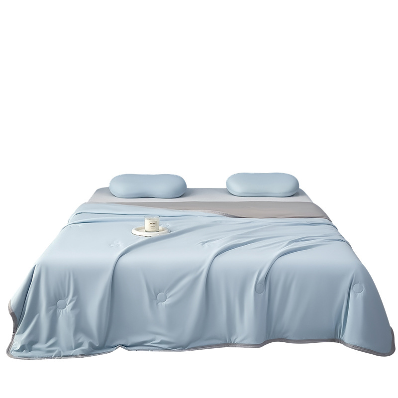 Class A Mother and Infant Grade Cool Silk Summer Quilt Ice Cream Mica Summer Quilt Machine Washable Air Conditioning Single Double Thin Quilt