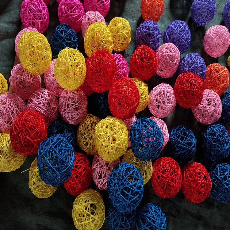 Factory Wholesale 3- 60cm Colorfulful Takraw Ball Kindergarten Shopping Mall Window Corridor Hanging Decorations Aerial Hanging Decorations