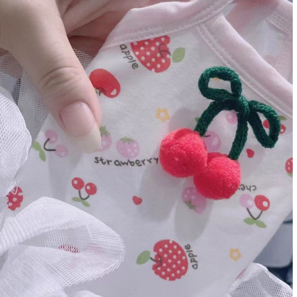 Pet Suspender Dress, Small Dog and Cat Tutu Skirt, Autumn Anti-Shedding Breathable Air-Conditioned Clothes, Cute Clothes