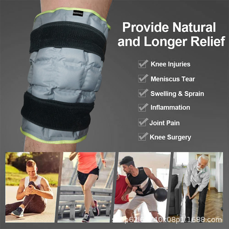 New multi-grid absorbent kneecap lightweight and easy to carry self-absorbent cold and hot compress ice bag