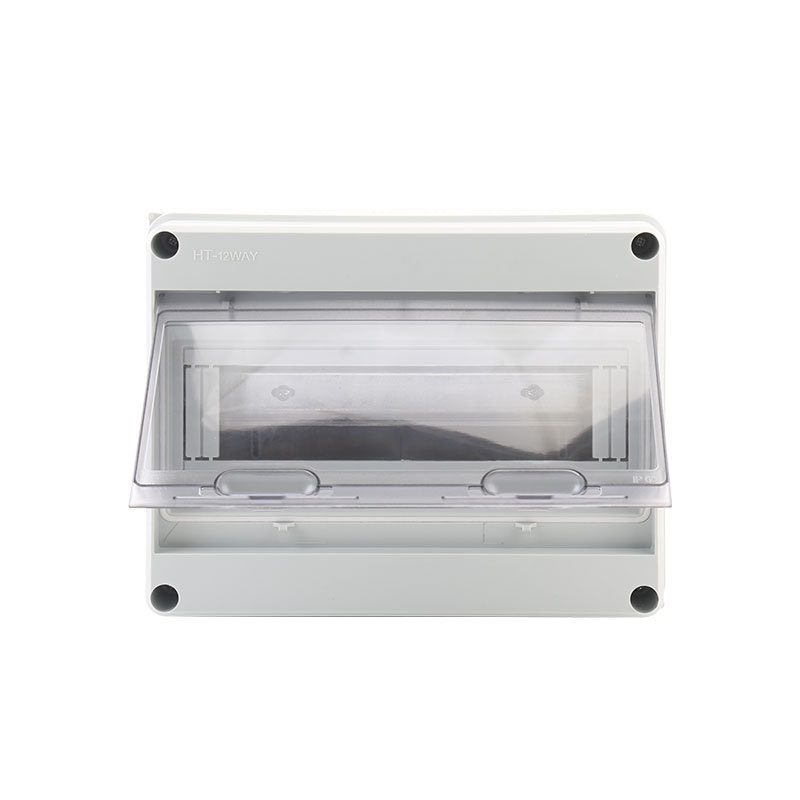 Manufacturer Supplies Ht-12 Waterproof Switch Box Outdoor Plastic Rainproof Distribution Box Circuit Box Outdoor Empty Distribution Cabinet