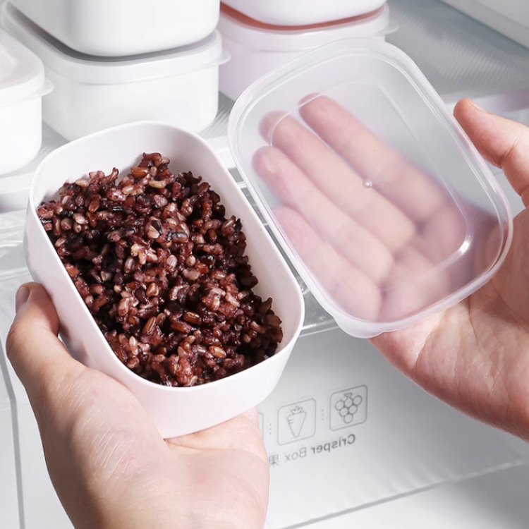 Multi-grain rice sub-packaging freezer box brown rice fat-reducing meal quantitative lunch box small lunch box refrigerator storage crisper