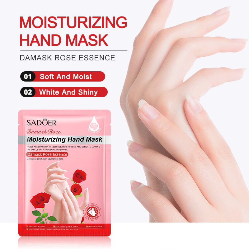 SADOER Goat Milk Niacinamide Whitening Hand Mask Moisturizing Skin Rejuvenating Foot Mask Foot Mask Hand Skin Care Cross Border