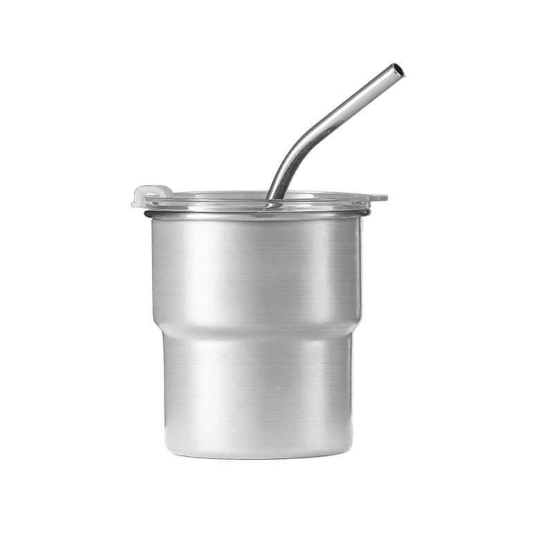 Preferred 304 Stainless Steel Water Cup Single Layer Curled Edge Coffee Cup Outdoor Portable Camping Style Cup Camping Style Beer Cup Wholesale