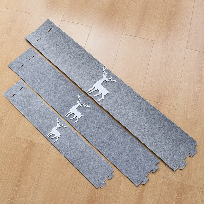 Christmas Tree Foot-Covering Skirt Christmas Tree Decoration Felt Christmas Tree Mat Christmas Scene Decoration Stereo Decoration