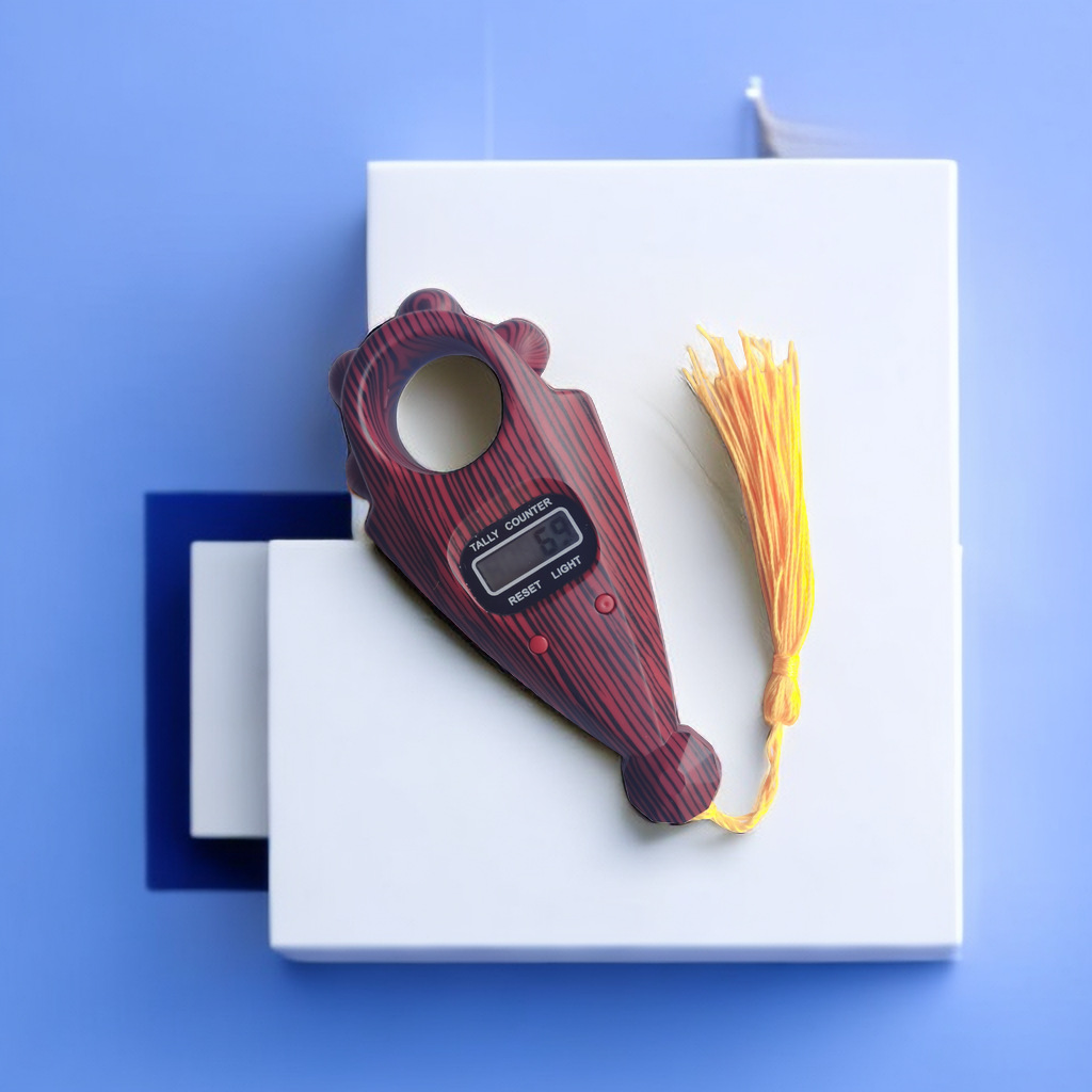 Private model two-way manual with luminous electronic bead pulling counter hand-held decompression bead pulling digital counting