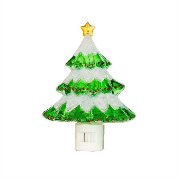 Ul E12 360 Degree Rotary Switch Led Night Light—Christmas Tree
