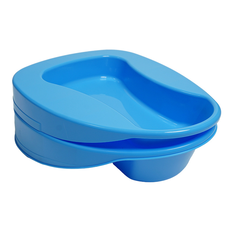Plastic Large Bedpan Nursing Toilet Catcher Pregnant Woman Toilet Toilet Bedpan Elderly Toilet Patient Blue Urinal