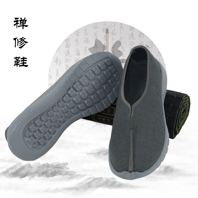 Meditation Shoes Monk Shoes Monk Monk's Master Nun New Breathable Soft Bottom Retro Monk Shoes Monk Shoes Monk Shoes