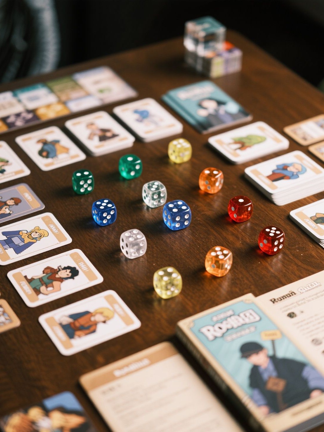 14mm Transparent Colorful Plastic 6-Sided Board Game Running Group Teaching Accessories Game Props Crystal Acrylic Dice