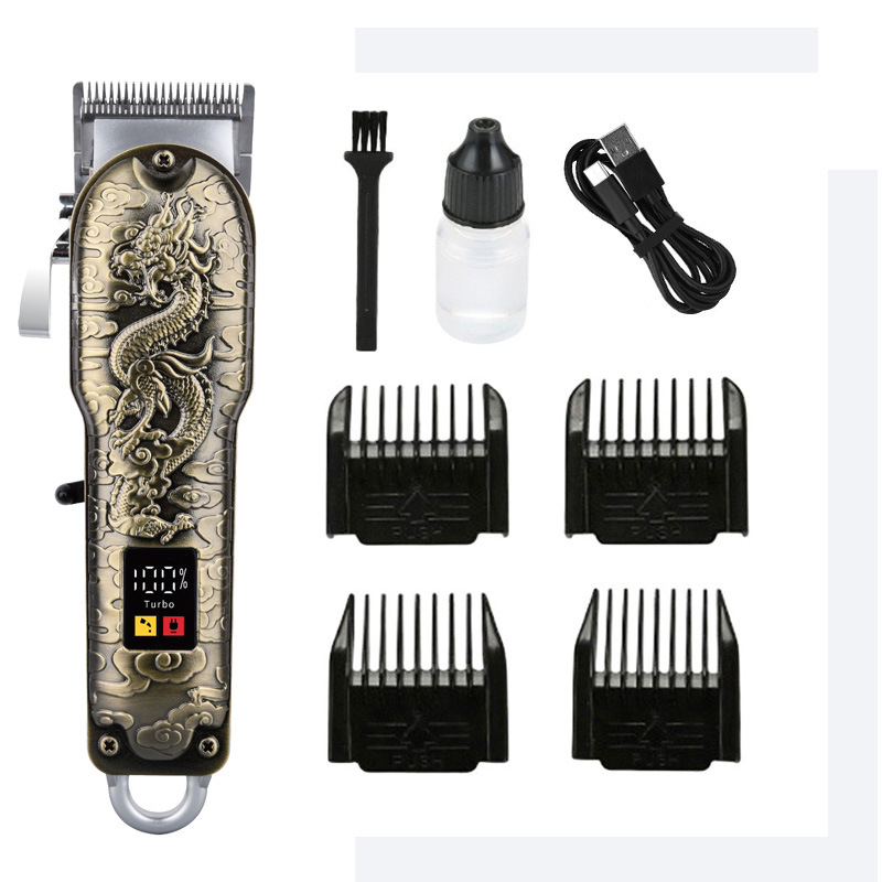 Cross-border New Hair Clipper Electric Hair Clipper Hair Salon Special Electric Clipper Oil Head Push Electric Clipper Special