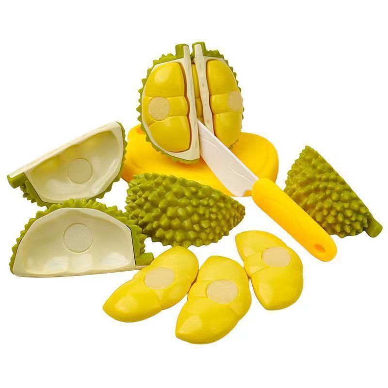 Children's Play-house Fruit-cutting Simulation Toy Girl's Kitchen Vegetables Peelable and Bite Fruits and Vegetables Durian