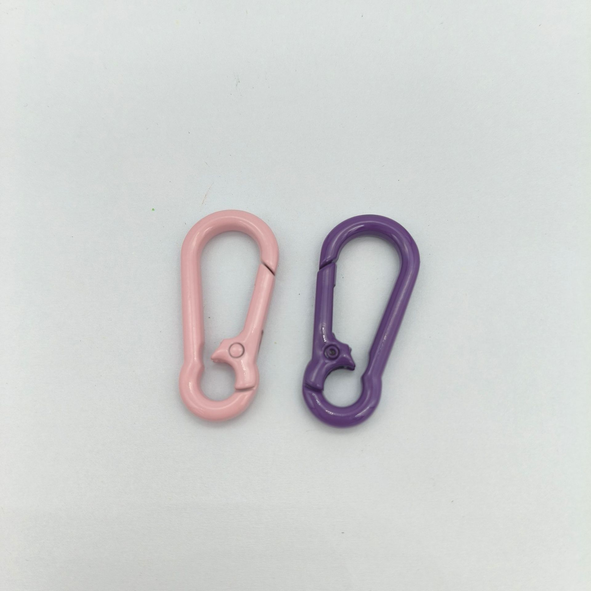 Jewelry Spring Ring Dog Clasp Colorful Painted Keychain Christmas Tree Ornament Hanging Bell Tag Rope Accessory Adjustment Buckle