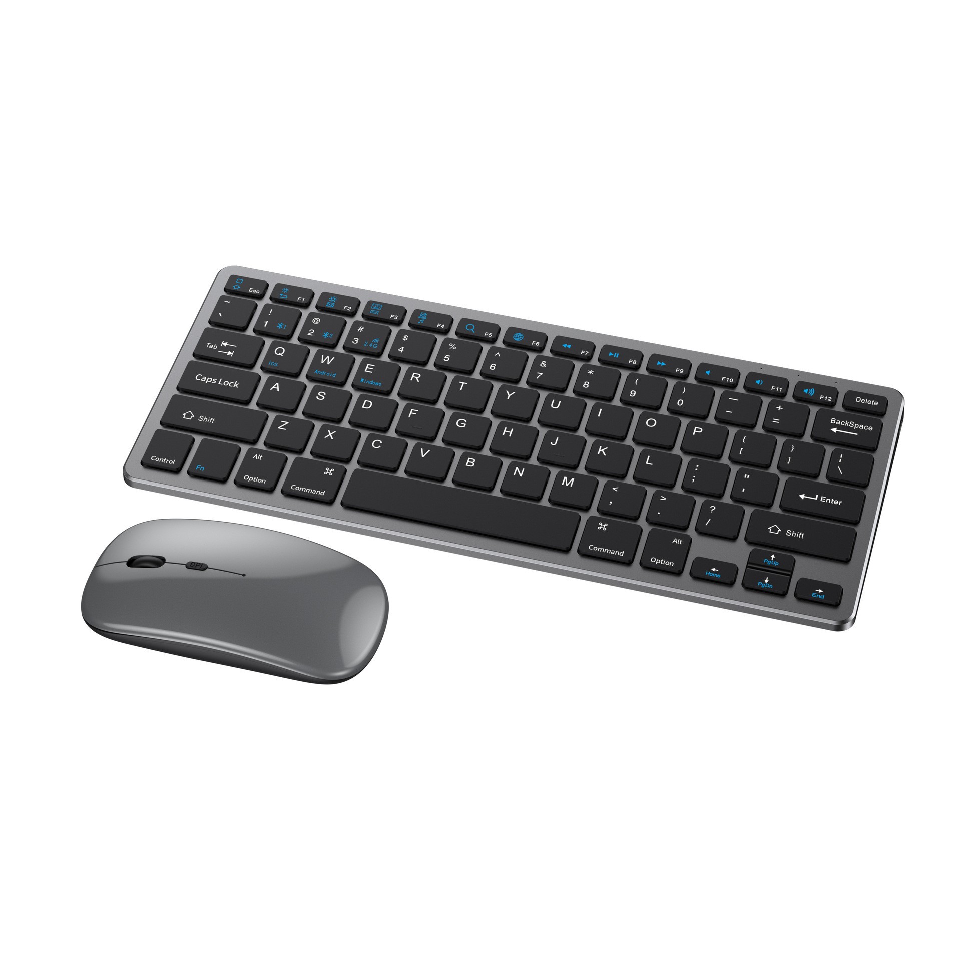Factory supply wholesale in stock ultra-thin charging Bluetooth three-mode keyboard and mouse suit business office wireless keyboard