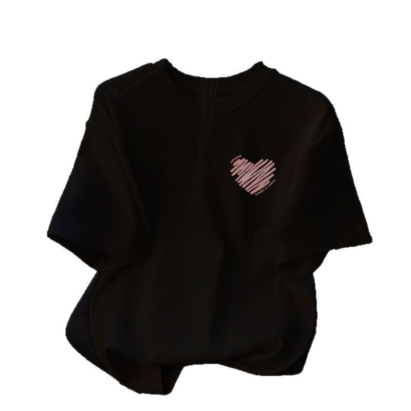 White Cotton Shoulder Short-sleeved T-shirt Women's 2025 New Explosive Simple Design Sense Summer Top Loose T-shirt