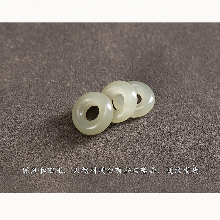Natural Hetian Jade Mobile Phone Chain Safety Buckle Pendant Couple Mobile Phone Pendant Jade Small Pendant Keychain Jade Pendant