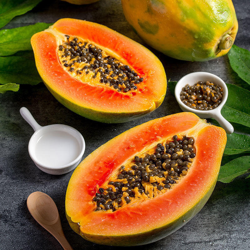 Guangxi Red Heart Rock Sugar Heart Papaya Fruit Fresh from the Source, Free Shipping for Full Box, 5kg Pieces, Sweet and Moisturizing