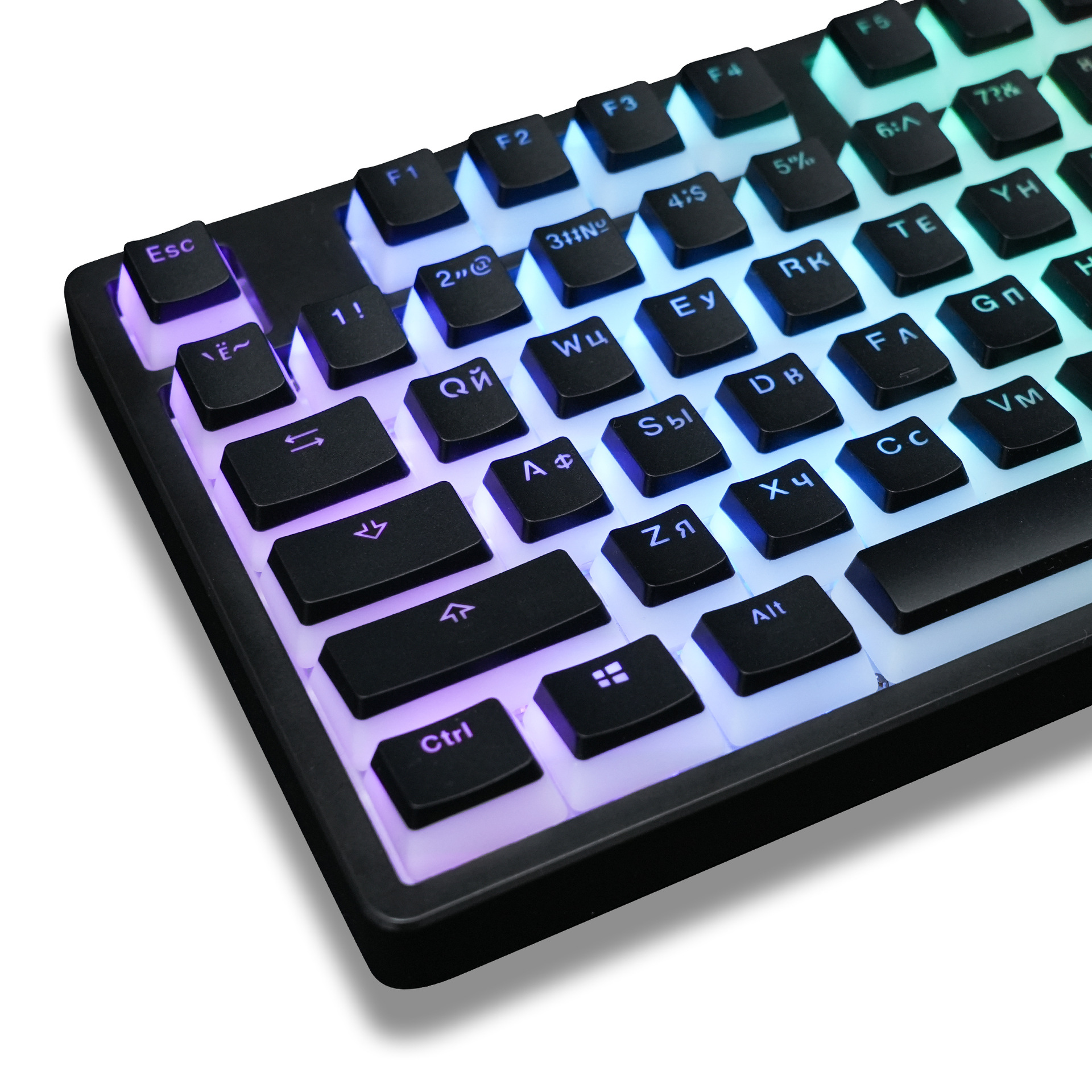 Womierrussian, британские и русские клавиши, русские клавиши, вторичное инжекционное формование, клавиши PBT, O Em высота