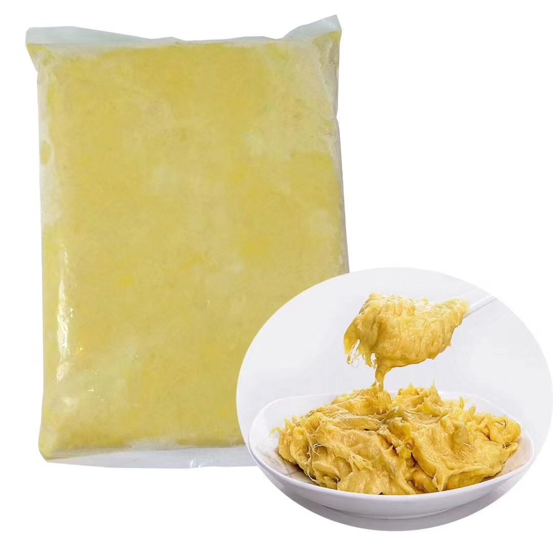 Thailand Imported Fruit Golden Pillow Seedless Frozen Durian Meat Sauce Strong Aroma Durian Puree 2Kg/Bag First-Hand Source Batch