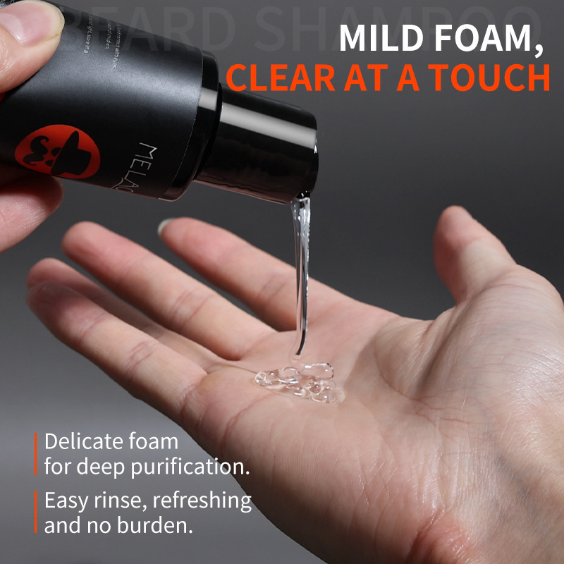 Cross-border Beard Shampoo Gentle Cleaning and Care Beard Moisturizing Oil Control Hydrating Toner OEM