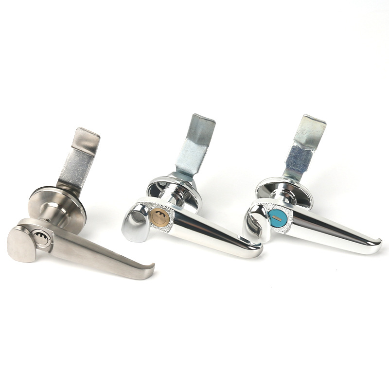 MS308 Electric Box Lock Stainless Steel Handle Lock Switch Cabinet Door Lock Electric Cabinet Door Handle Lock Cabinet Electric Cabinet Rain Lock