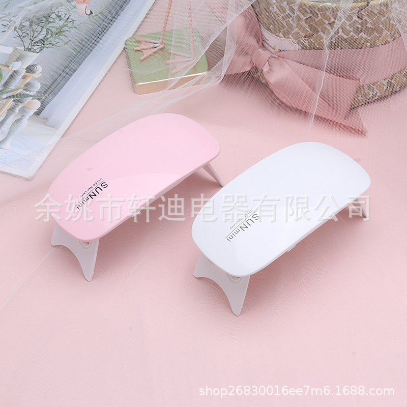 Small nail lamp Mini Mouse lamp Nail Polish glue baking lamp phototherapy machine handheld nail UV lamp SUNMINI