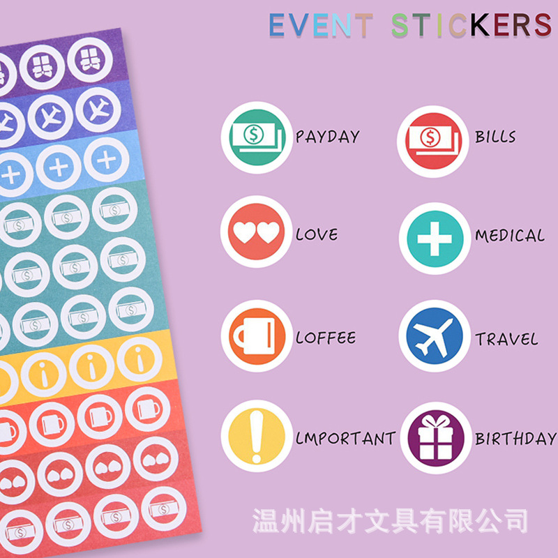 A6 Binder Cross-Border Creative Notebook Wholesale Zipper Bag Macaron Pu Leather Cash Budget Notebook