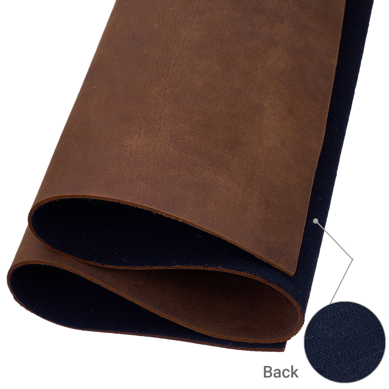 Bourbon Brown Crazy Horse Leather 1.8-2.1mm Wholesale Double Layer Cowhide Various Sizes Leather Sheets Handmade Leather Vintage