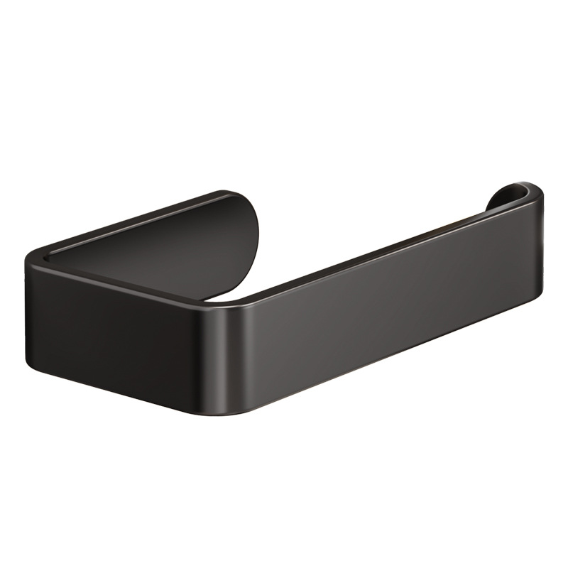 Cabinet Hanging Roll Paper Holder Punch-Free Wall-Mounted Kitchen Paper Towel Holder Household Rag Plastic Wrap Bag Storage Rack