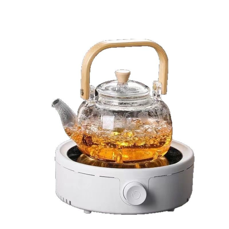 22N Glass Teapot High Temperature Resistant Steaming Tea Set New Handle Pot Electric Ceramic Stove Water Kettle Teapot Tea Set