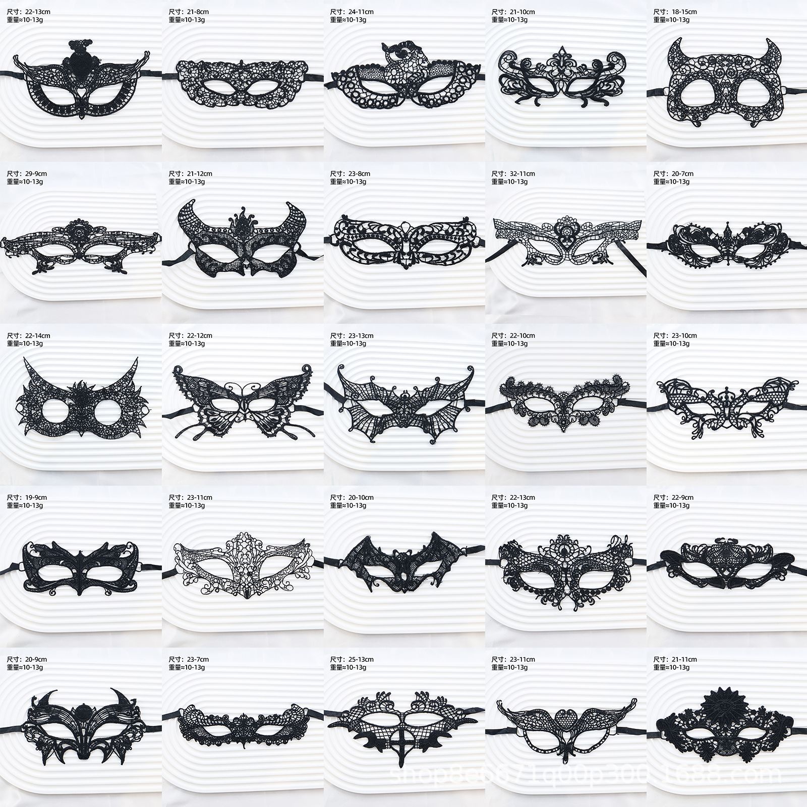 Halloween Sexy Makeup Ball Ladies Lace Mask Creative European and American Cross-border Jewelry Theme Party Ball