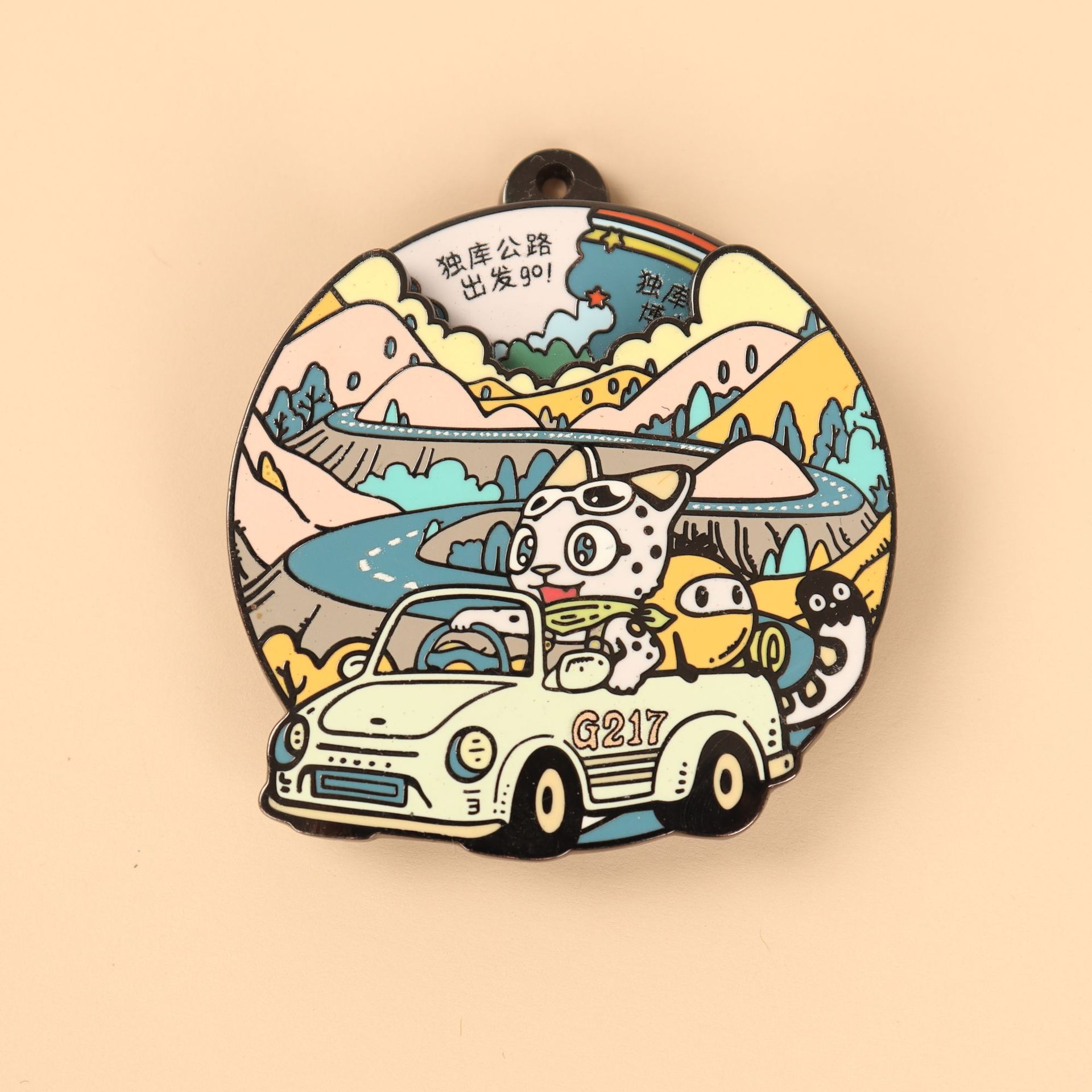 Metal Badge Customized Factory Cartoon Animation Enamel Paint Badge Medal School Badge Commemorative Coin Badge Processing