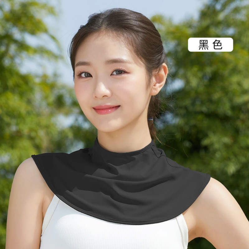 Neck Sun Protection Artifact Neck Protector Summer Ice Silk Neck Scarf Anti-Uv Women's Driving and Cycling Breathable Shawl