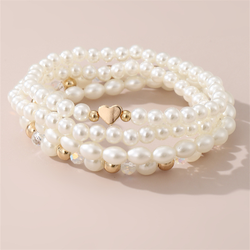 Love anklet light luxury high-end jewelry children's friends girlfriends birthday gift multi-piece jewelry