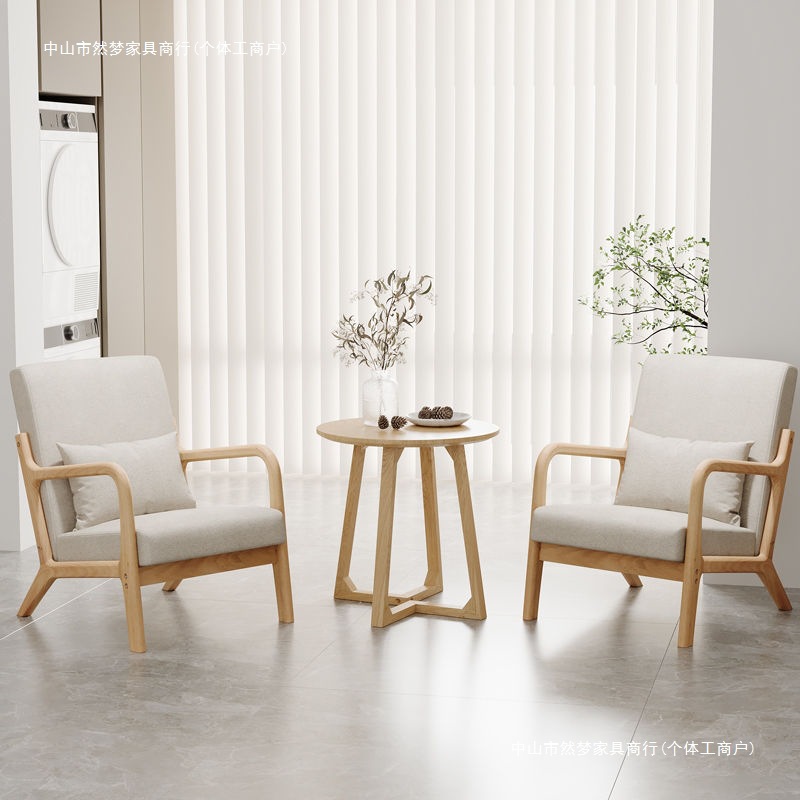 Современный простой скандинавский тканевый диван, съемный и washable, маленькая квартира, зона отдыха, комплект из массива дерева