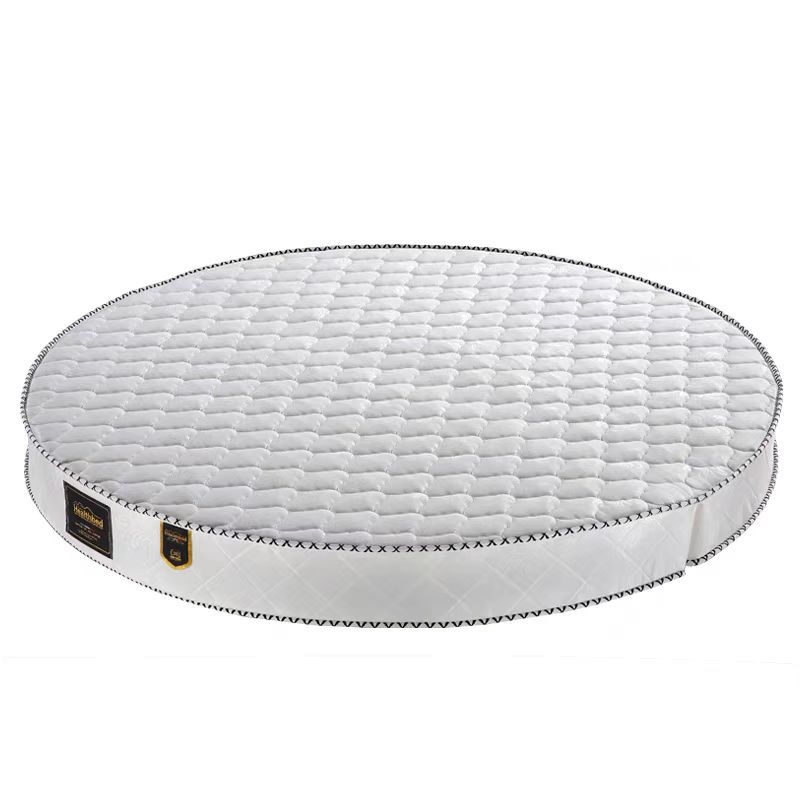 Spring Round Mattress Folding Double 2m 2.2m Round Hard Brown Mat Thickened Latex Cushion Simmons Round Mat